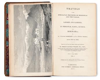 MOORCROFT, WILLIAM; and TREBECK, GEORGE. Travels in the Himalayan Provinces of Hindustan and the Panjab [etc.].  2 vols.  1841